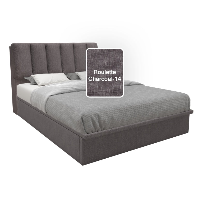 Tara Fabric Storage Bed 12 Inch
