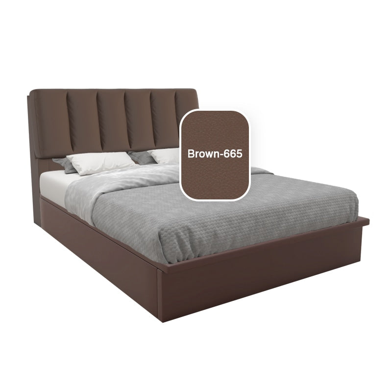 Tara Faux Leather Storage Bed 12 Inch