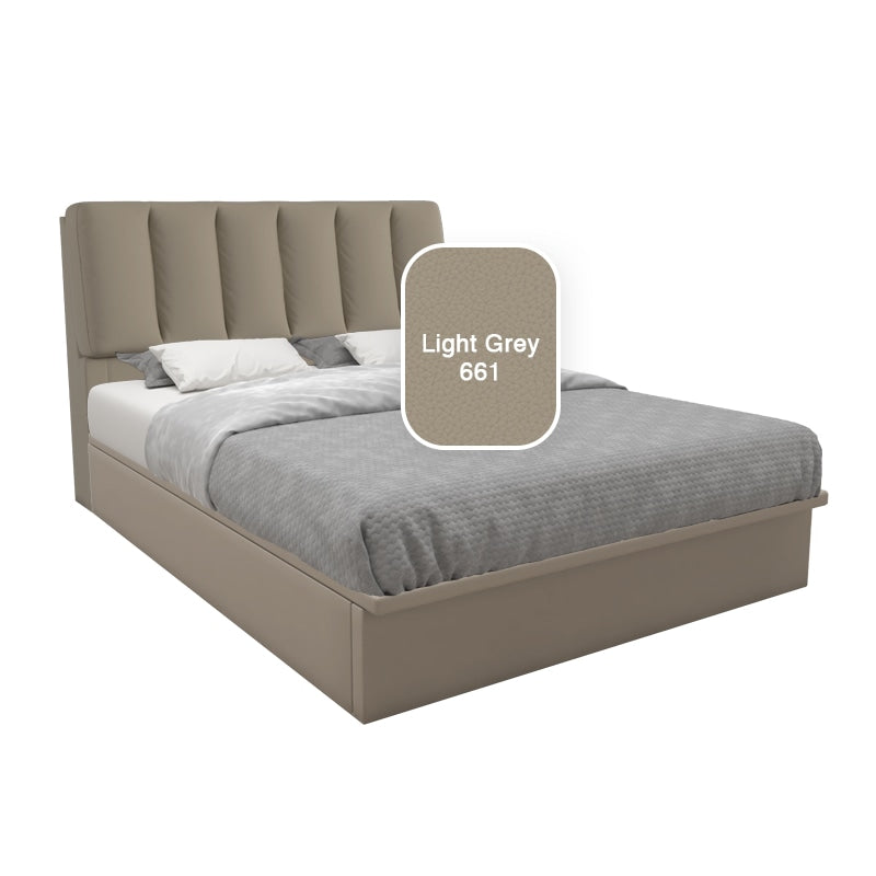 Tara Faux Leather Storage Bed 12 Inch