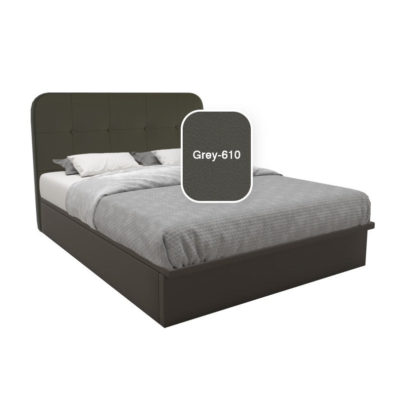 Matto Faux Leather Storage Bed 12 Inch