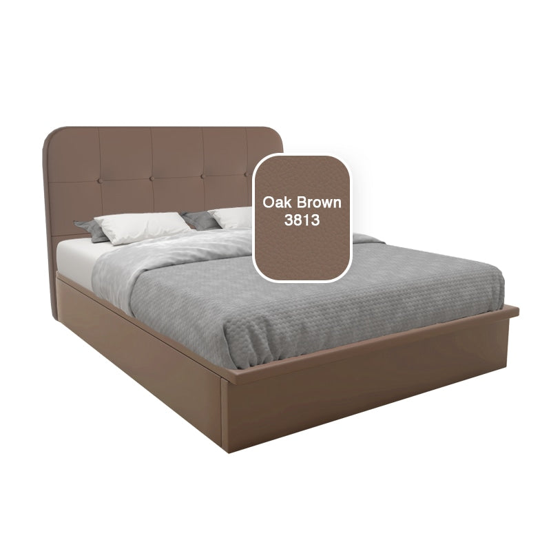 Matto Faux Leather Storage Bed 12 Inch