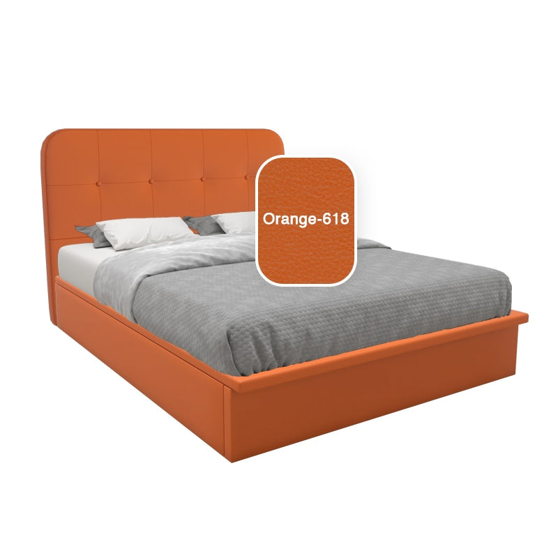 Matto Faux Leather Storage Bed 12 Inch