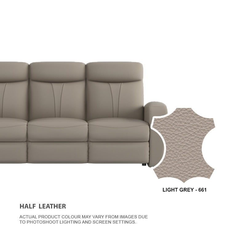 Alice Half Leather Cowhide 2 Seater Sofa