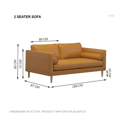 Leah Leathaire 2 Seater Sofa(1.8m)