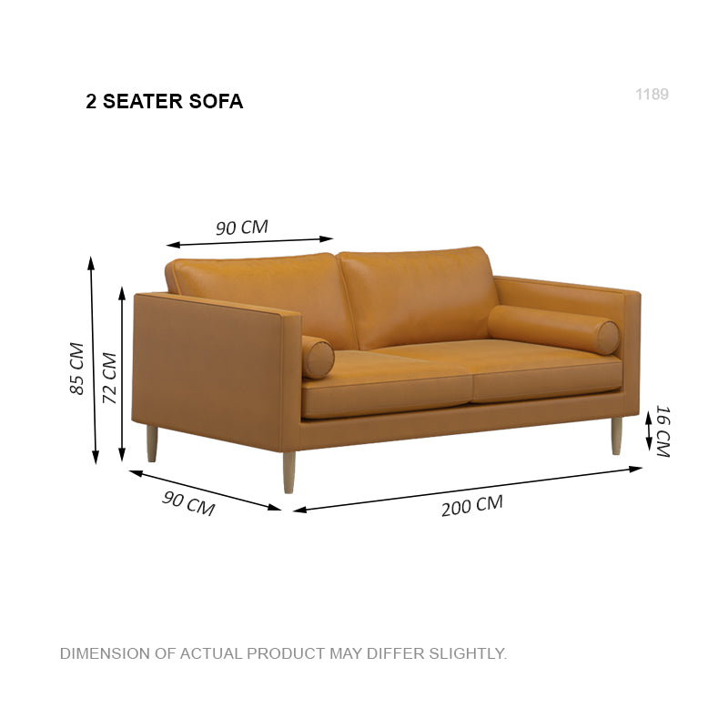 Leah Leathaire 2 Seater Sofa(2.0 M)
