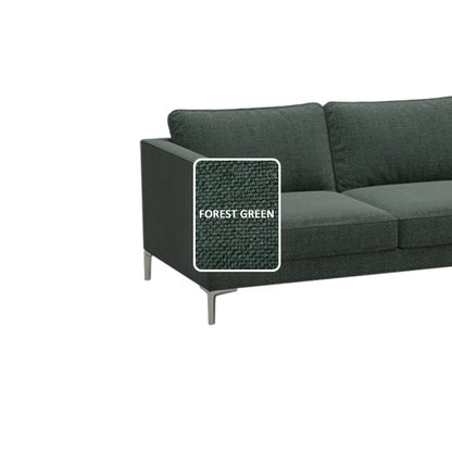Leah Fabric 3 Seater with Stool Sofa (2.0 M)