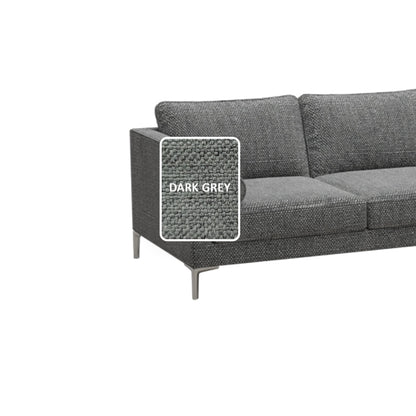 Leah Fabric 3 Seater with Stool Sofa (2.0 M)