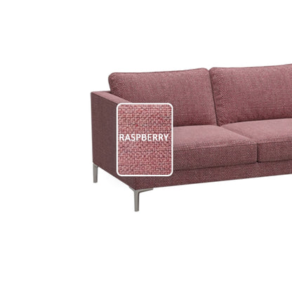 Leah Fabric 3 Seater with Stool Sofa (2.0 M)
