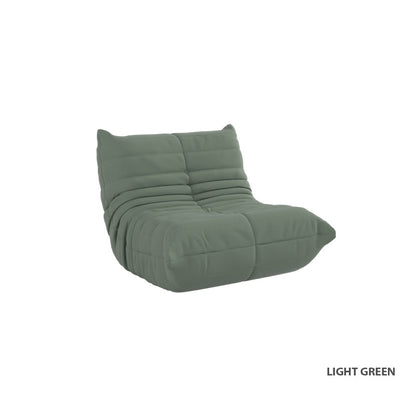 Kiara Lazy Caterpillar Leathaire Couch Ergonomic Design 1 Seater Sofa
