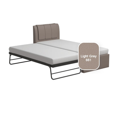 Princeton 3 in 1 Faux Leather Bed Frame With Trundle