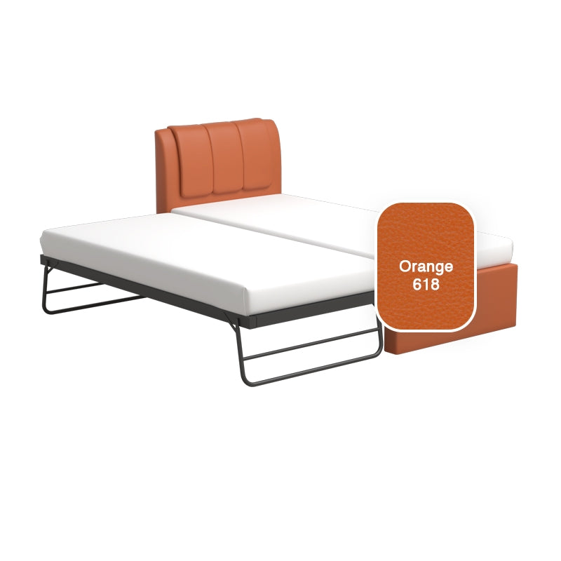 Princeton 3 in 1 Faux Leather Bed Frame With Trundle