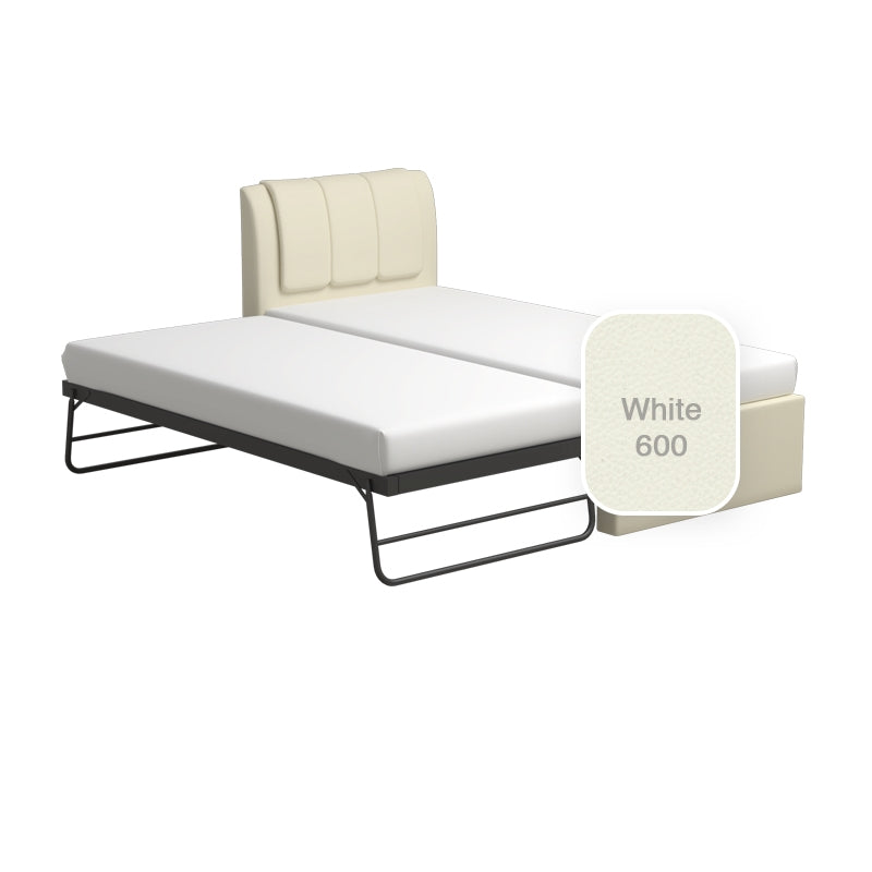Princeton 3 in 1 Faux Leather Bed Frame With Trundle