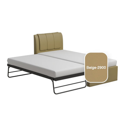 Princeton 3 in 1 Faux Leather Bed Frame With Trundle