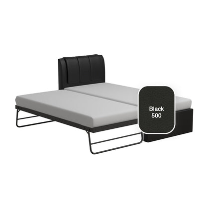 Princeton 3 in 1 Faux Leather Bed Frame With Trundle