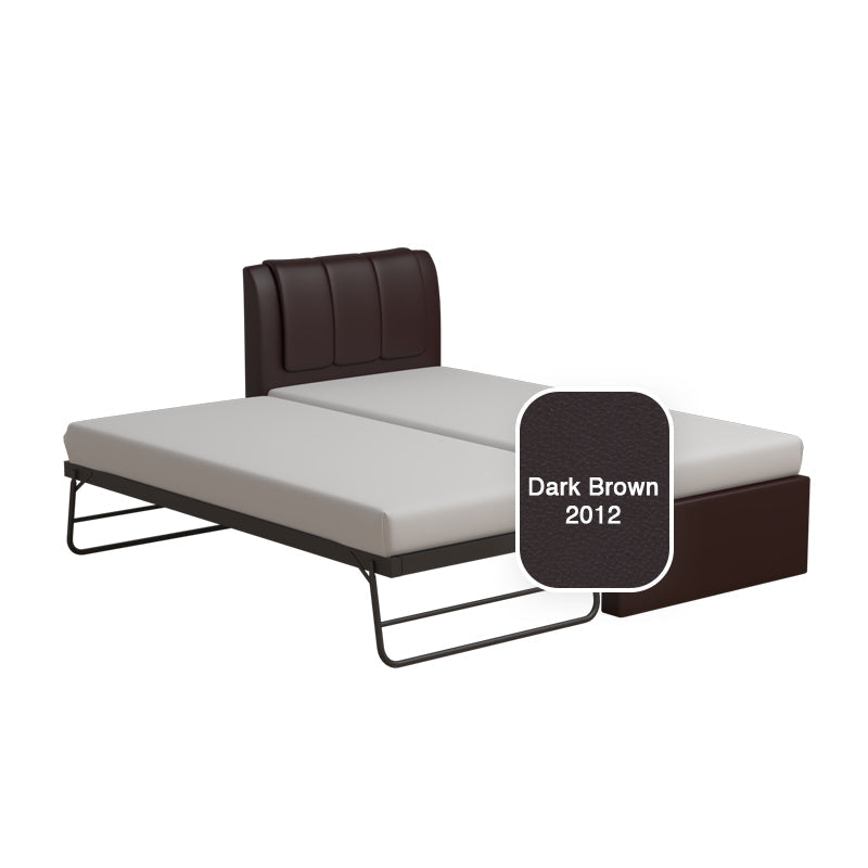 Princeton 3 in 1 Faux Leather Bed Frame With Trundle
