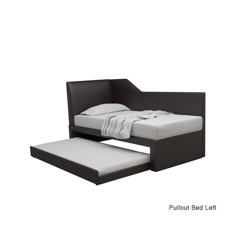 Emery 3 in 1 Faux Leather Pullout Bed Frame With / Without Divider Available