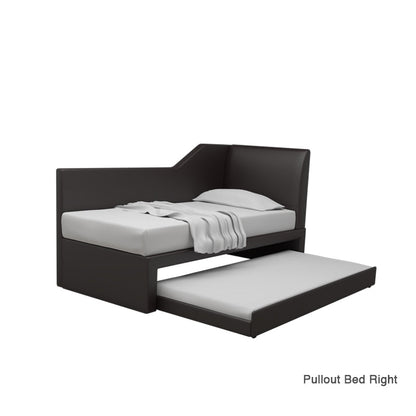 Emery 3 in 1 Faux Leather Pullout Bed Frame With / Without Divider Available