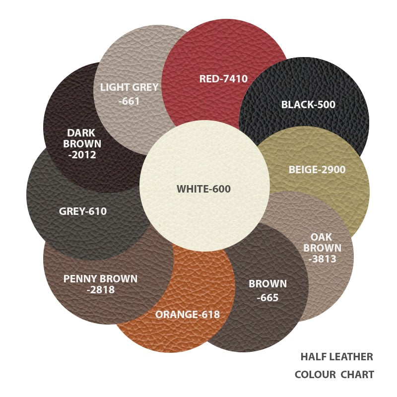Laura Half Leather 1 Seater Sofa