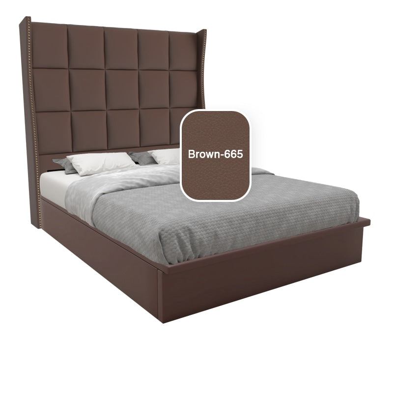 Elbert Faux Leather Storage Bed 12 Inch