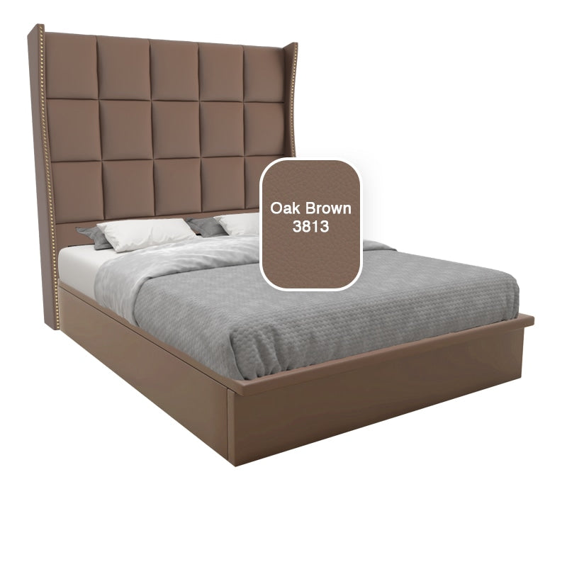 Elbert Faux Leather Storage Bed 12 Inch