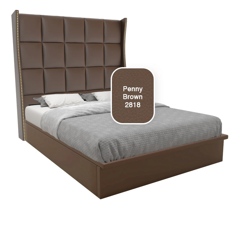 Elbert Faux Leather Storage Bed 12 Inch