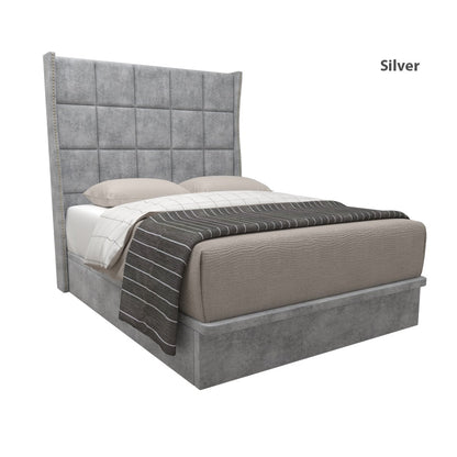 Elbert Velvet Fabric Storage Bed 12 Inch Model B
