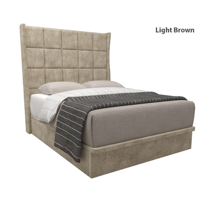 Elbert Velvet Fabric Storage Bed 16 Inch Model B