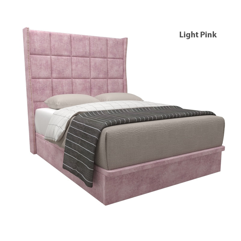 Elbert Velvet Fabric Storage Bed 12 Inch Model B