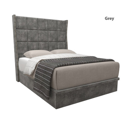 Elbert Velvet Fabric Storage Bed 12 Inch Model B