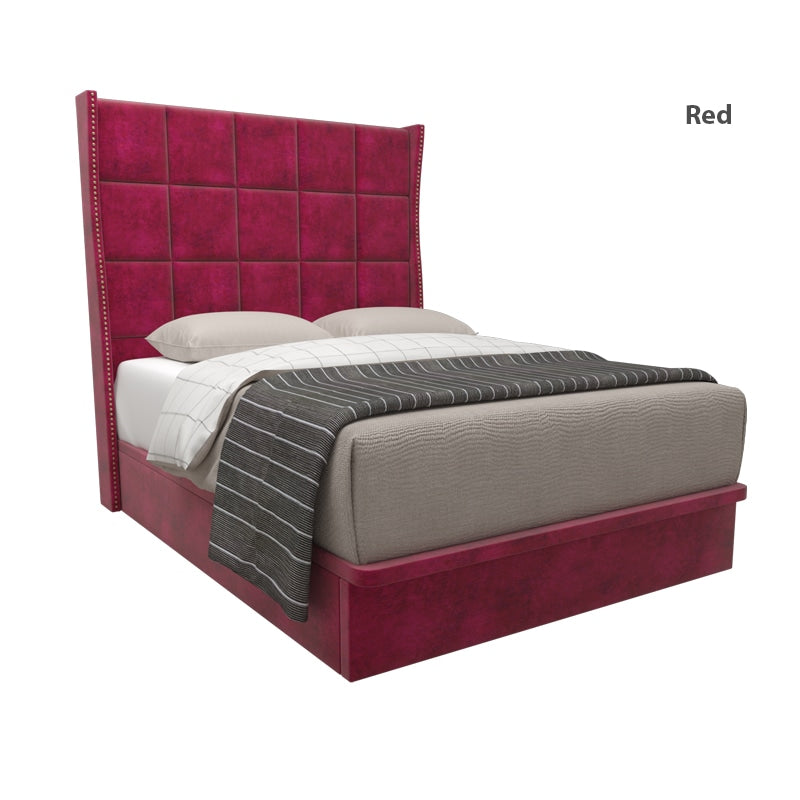 Elbert Velvet Fabric Storage Bed 12 Inch Model B