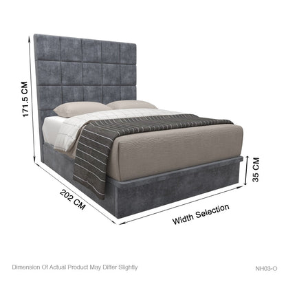 Elbert Velvet Fabric Storage Bed 14 Inch Model A