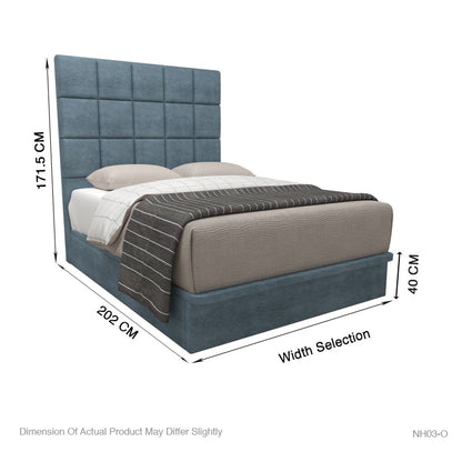 Elbert Velvet Fabric Storage Bed 16 Inch Model A
