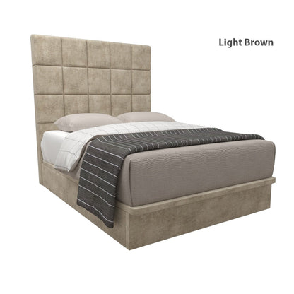 Elbert Velvet Fabric Storage Bed 16 Inch Model A