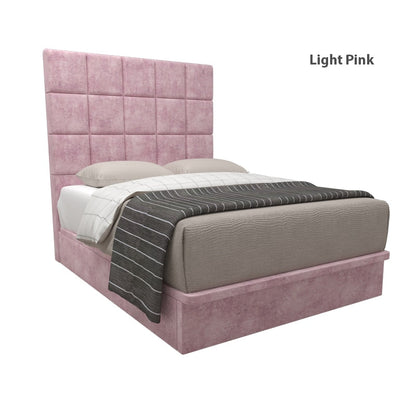 Elbert Velvet Fabric Storage Bed 16 Inch Model A