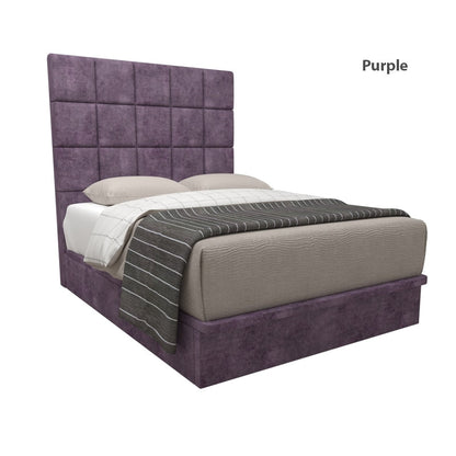 Elbert Velvet Fabric Storage Bed 16 Inch Model A