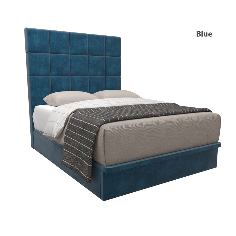 Elbert Velvet Fabric Storage Bed 16 Inch Model A