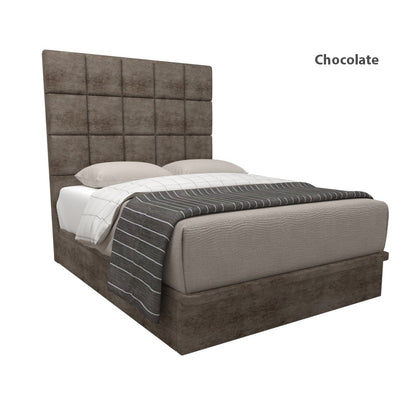 Elbert Velvet Fabric Storage Bed 14 Inch Model A