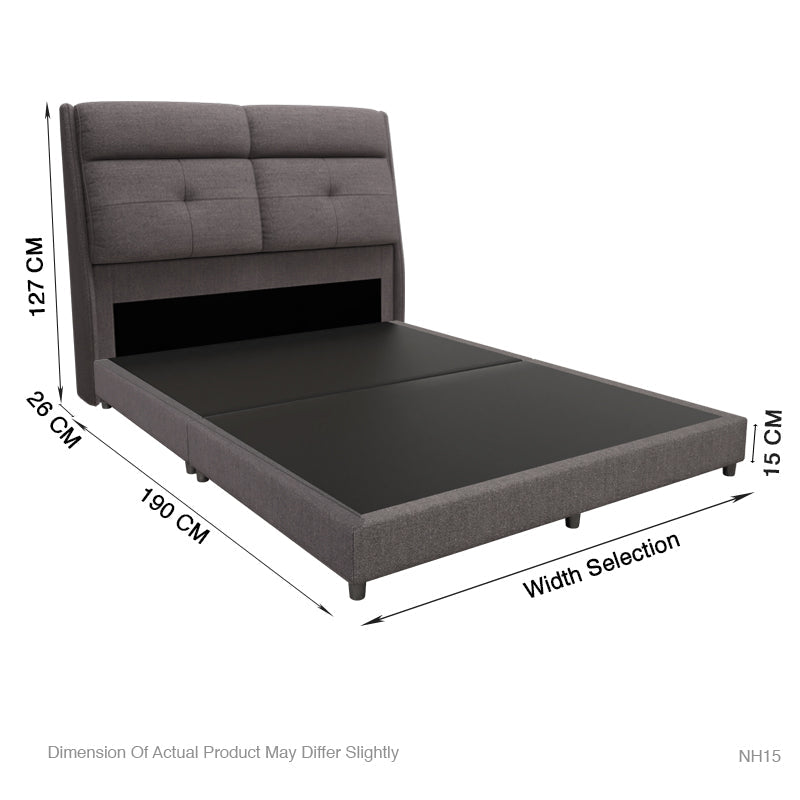 Adira Fabric Bed Frame Model A