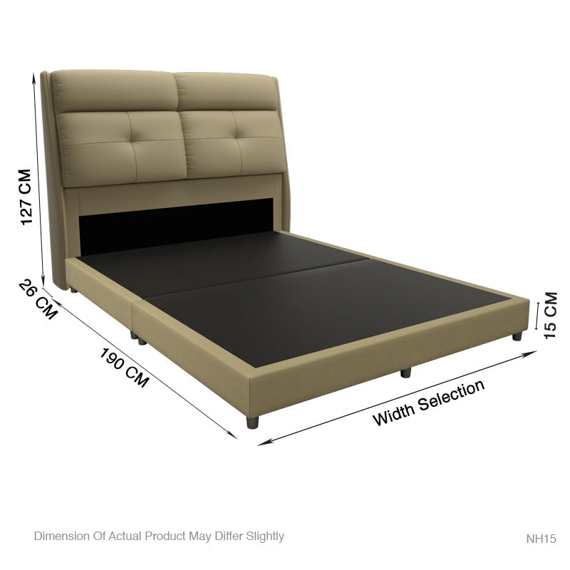 Adira Faux Leather Bed Frame Model A