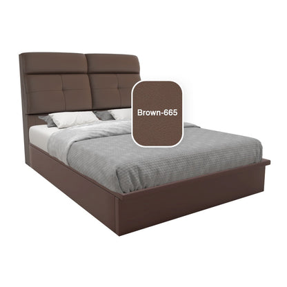 Adira Faux Leather Storage Bed 12 Inch