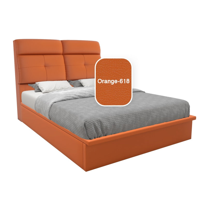 Adira Faux Leather Storage Bed 12 Inch