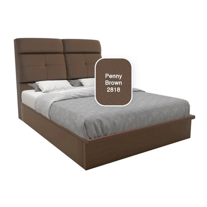 Adira Faux Leather Storage Bed 12 Inch