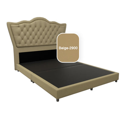 Carvell Faux Leather Bed Frame