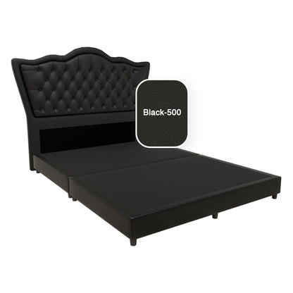 Carvell Faux Leather Bed Frame