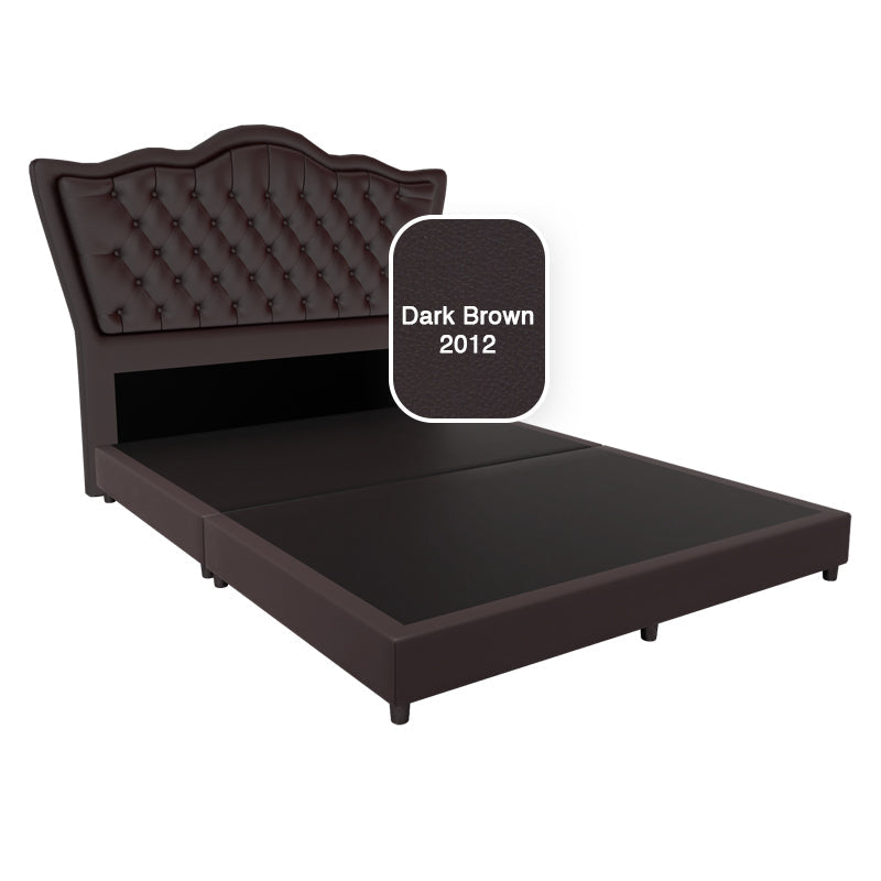 Carvell Faux Leather Bed Frame