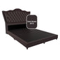 Carvell Faux Leather Bed Frame