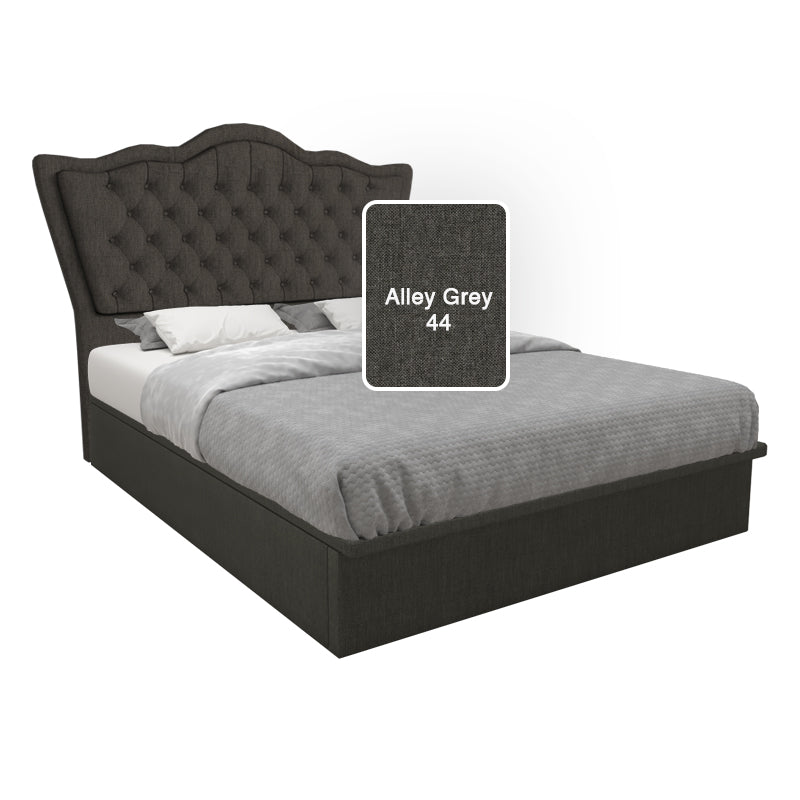 Carvell Fabric Storage Bed 12 Inch