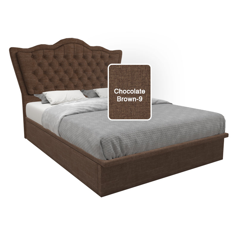 Carvell Fabric Storage Bed 12 Inch