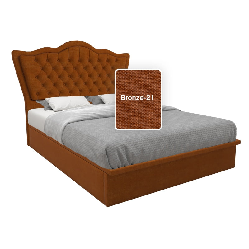 Carvell Fabric Storage Bed 12 Inch
