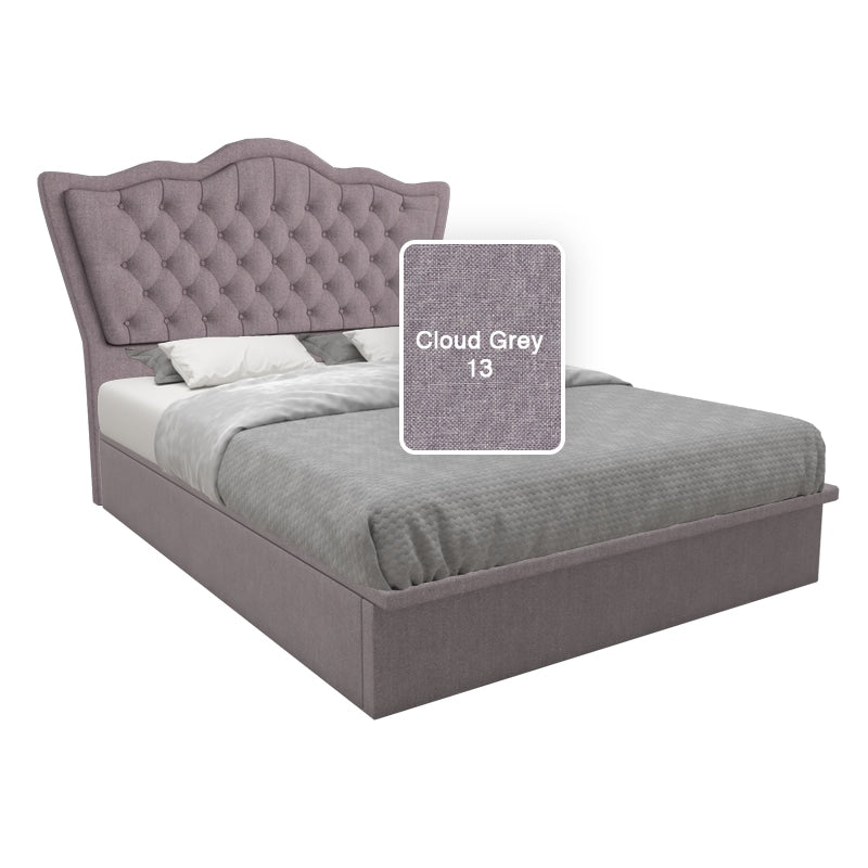 Carvell Fabric Storage Bed 12 Inch